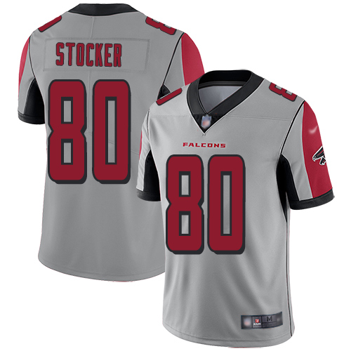 Atlanta Falcons Limited Silver Men Luke Stocker Jersey NFL Football #80 Inverted Legend->atlanta falcons->NFL Jersey